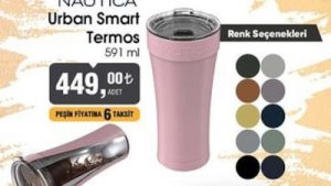 BİM’de satılan fiyat performans ürünü Nautica urban tumbler termos.
